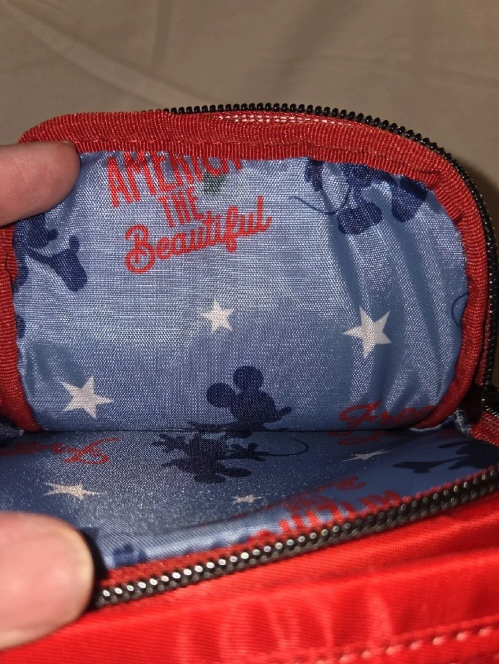 Disney Parks x Lug Mickey Americana Crossbody Bag - Red, White, Blue